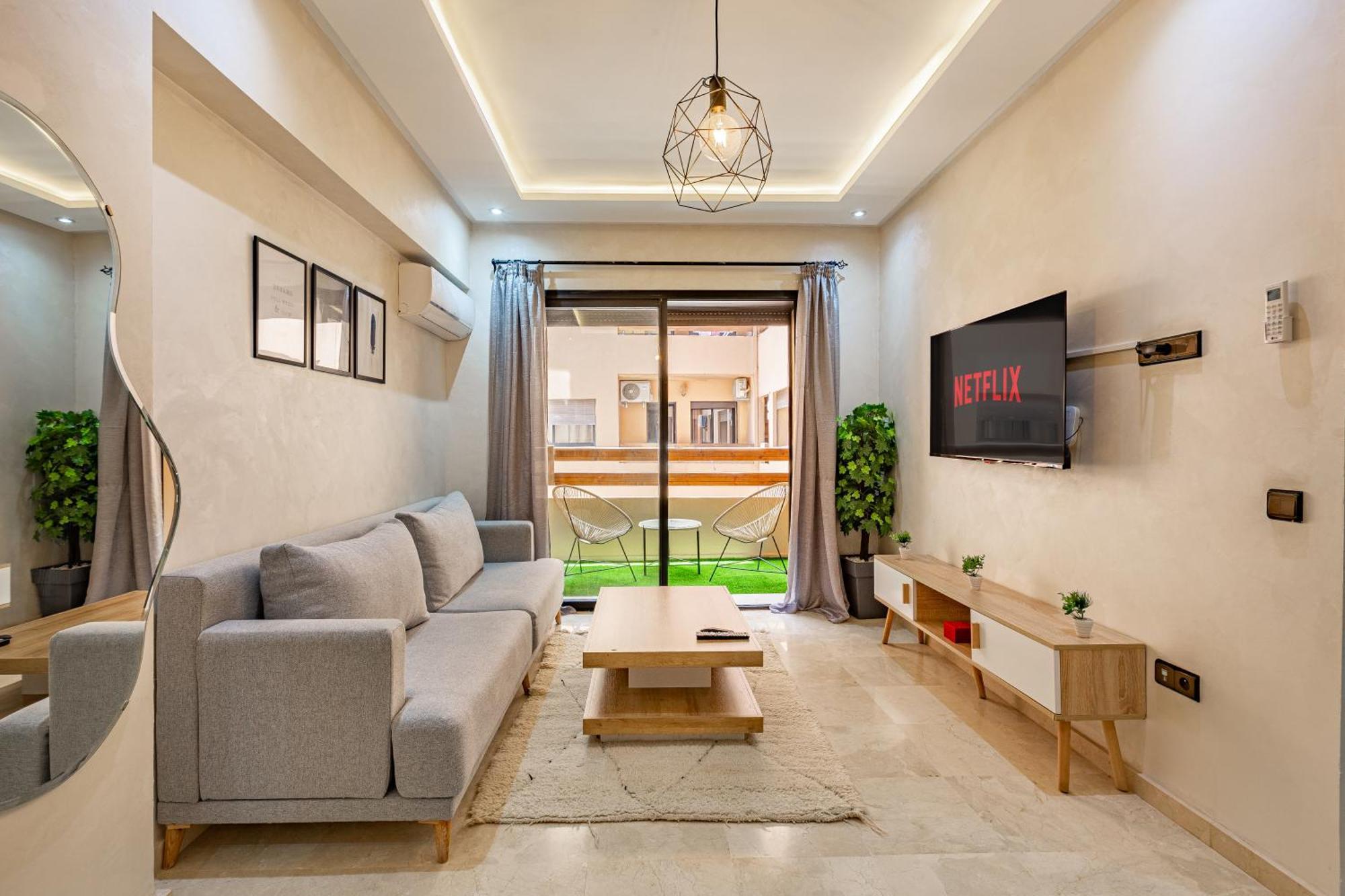 Jolie & Luxueux Appart A Gueliz - 100% Equipe Marrakesh Eksteriør bilde